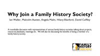 EYG - Why Join a Family History Society