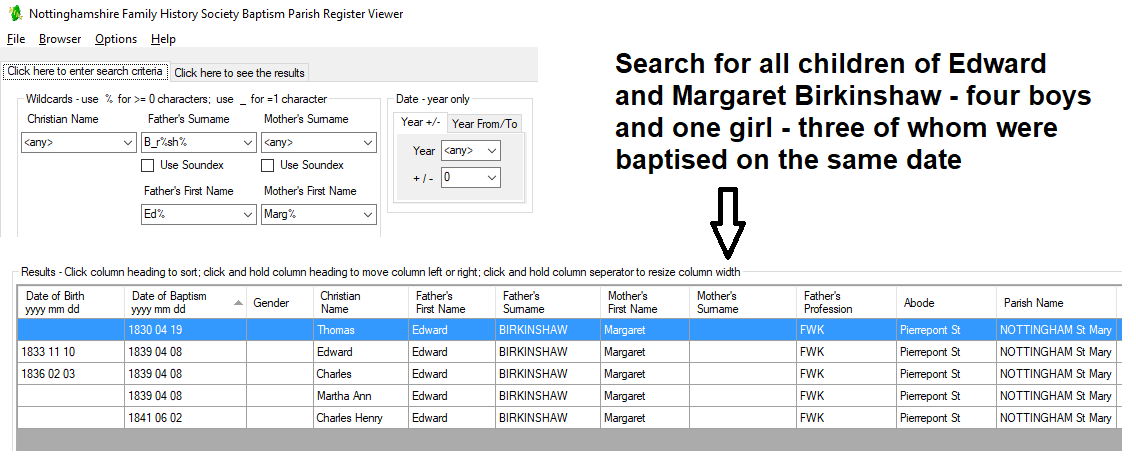 Notts FHS Databases - Image 3